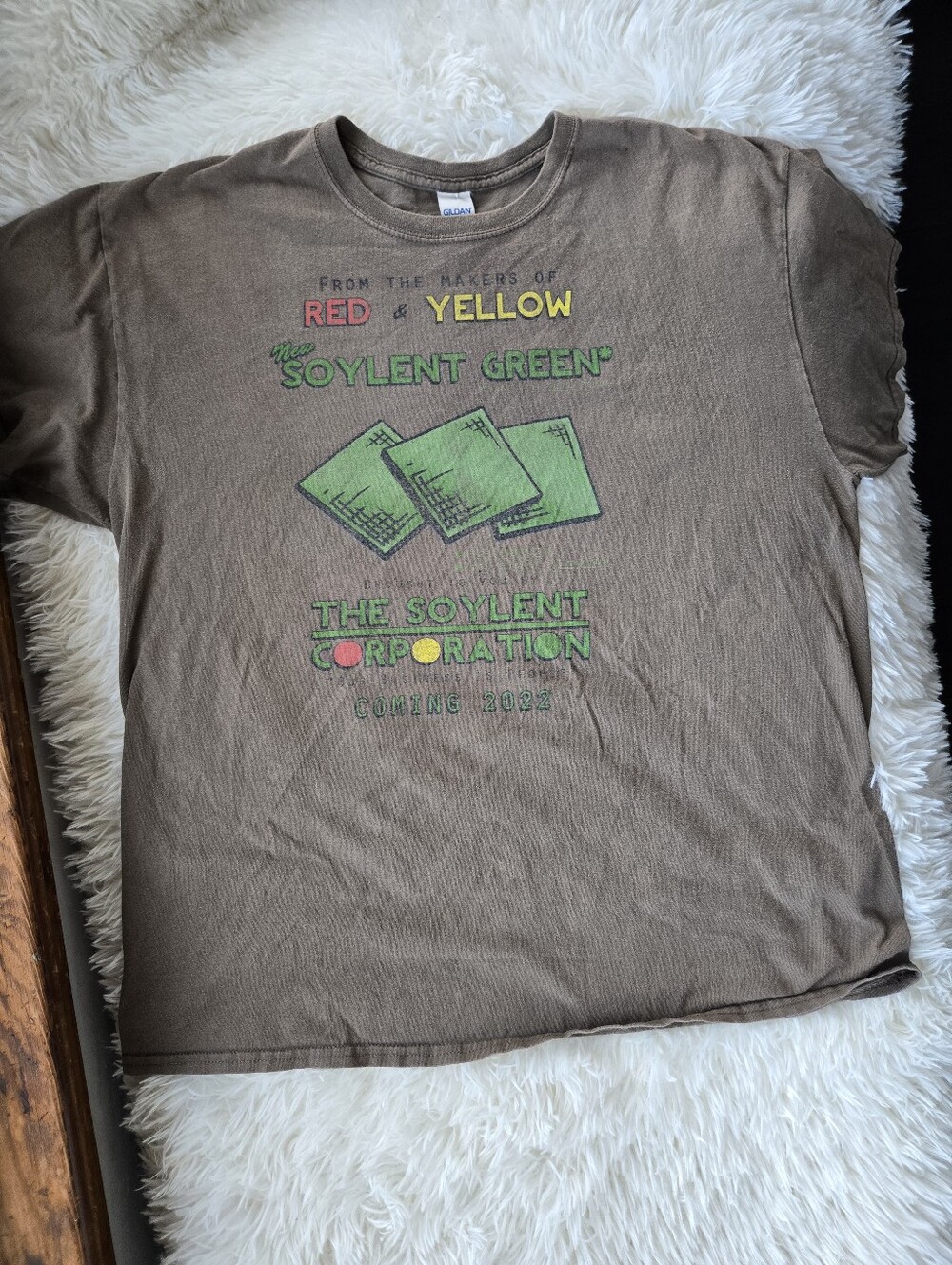 Soylent Green 100% Cotton Olive Tee XL